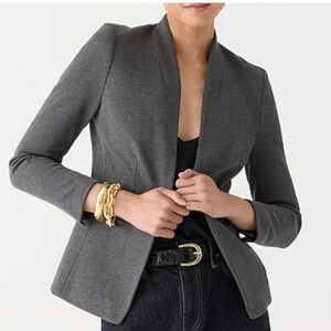 J. Crew 365 Women's Going Out Blazer Heather Dove Gray Stretch Twill Size 6